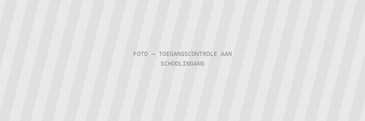 Toegangscontrole aan een schoolingang