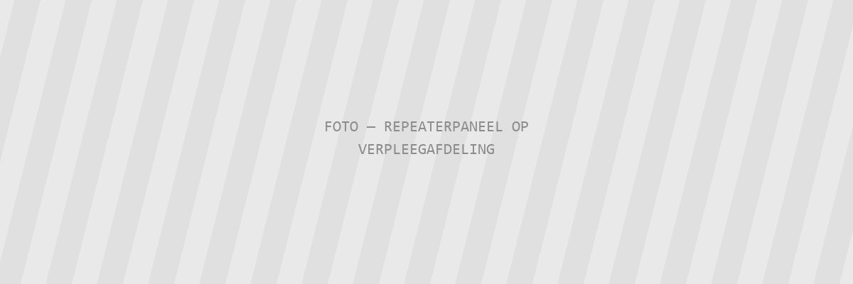 Repeaterpaneel op een verpleegafdeling